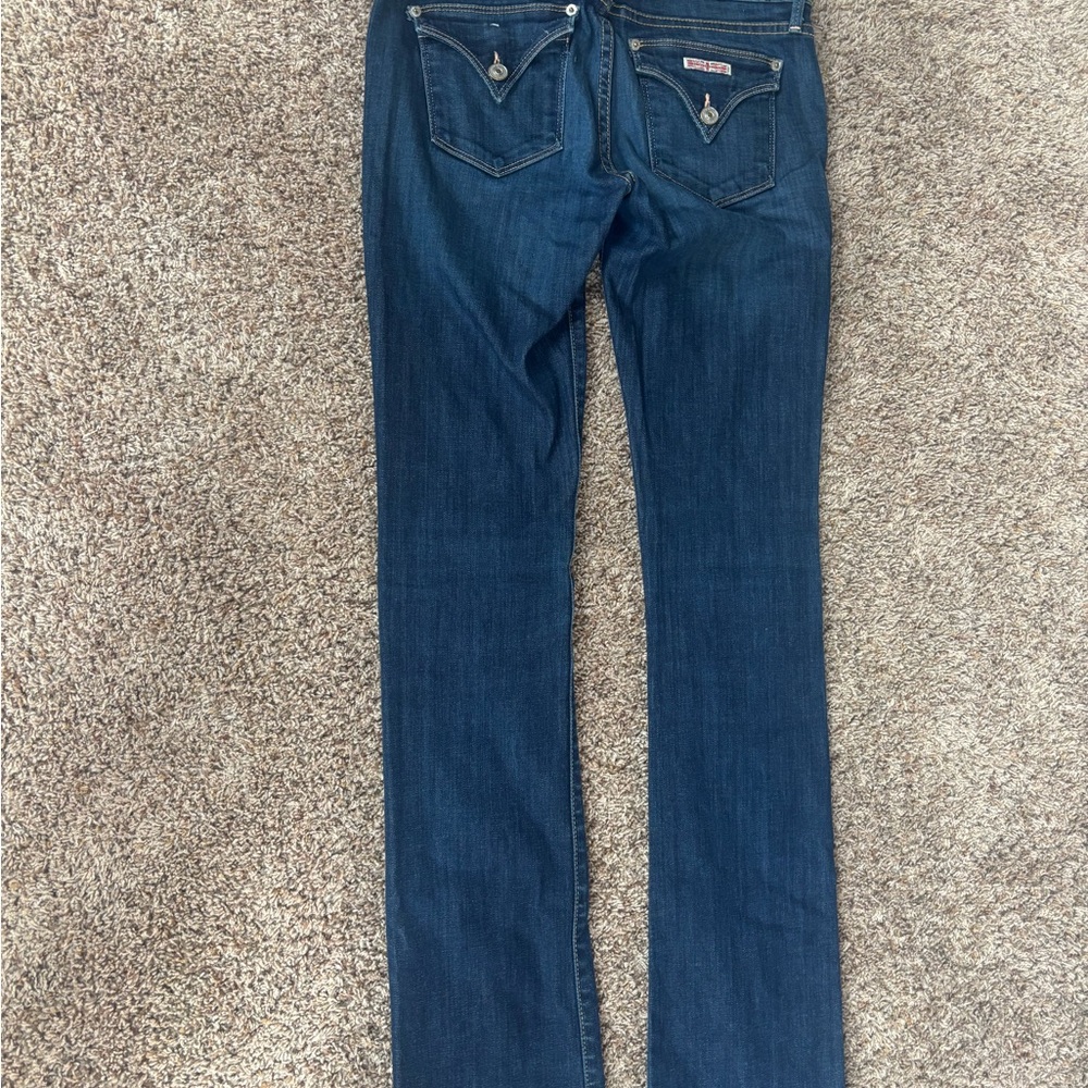 Hudson Jeans Dark Blue Straight Leg Women's Jeans